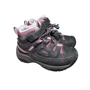 Keen Kids Black and Pink Boots
